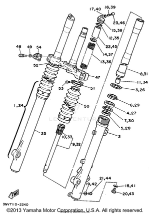 Front Fork Schematic