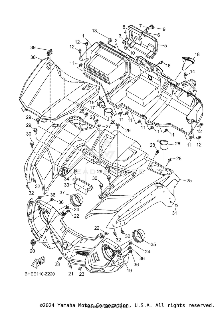 Front Fender Schematic