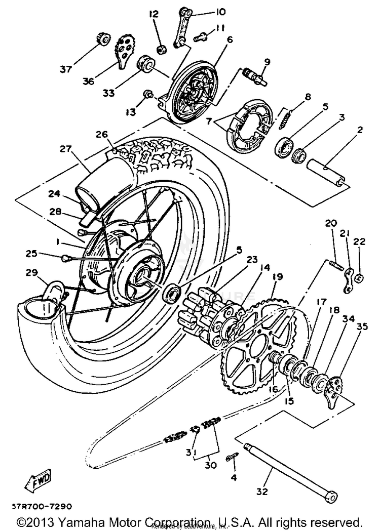 Rear Wheel Schematic
