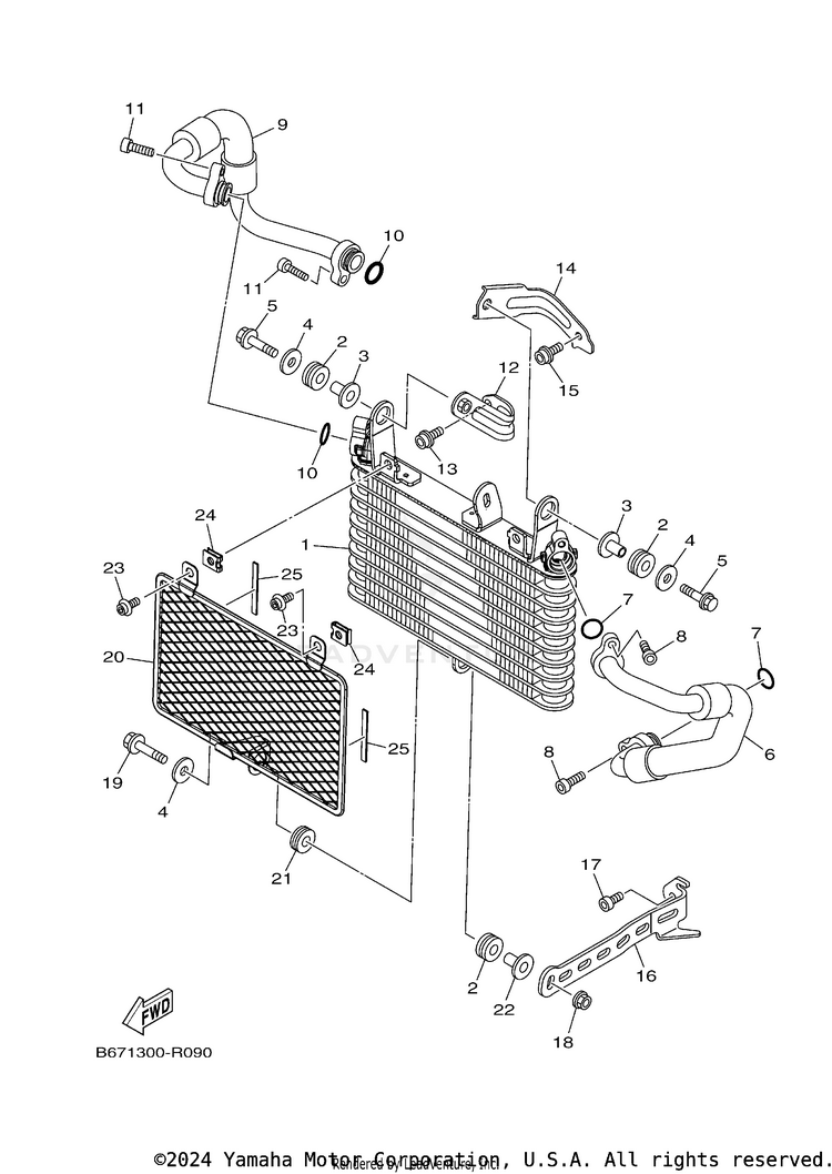 Oil Cooler Schematic