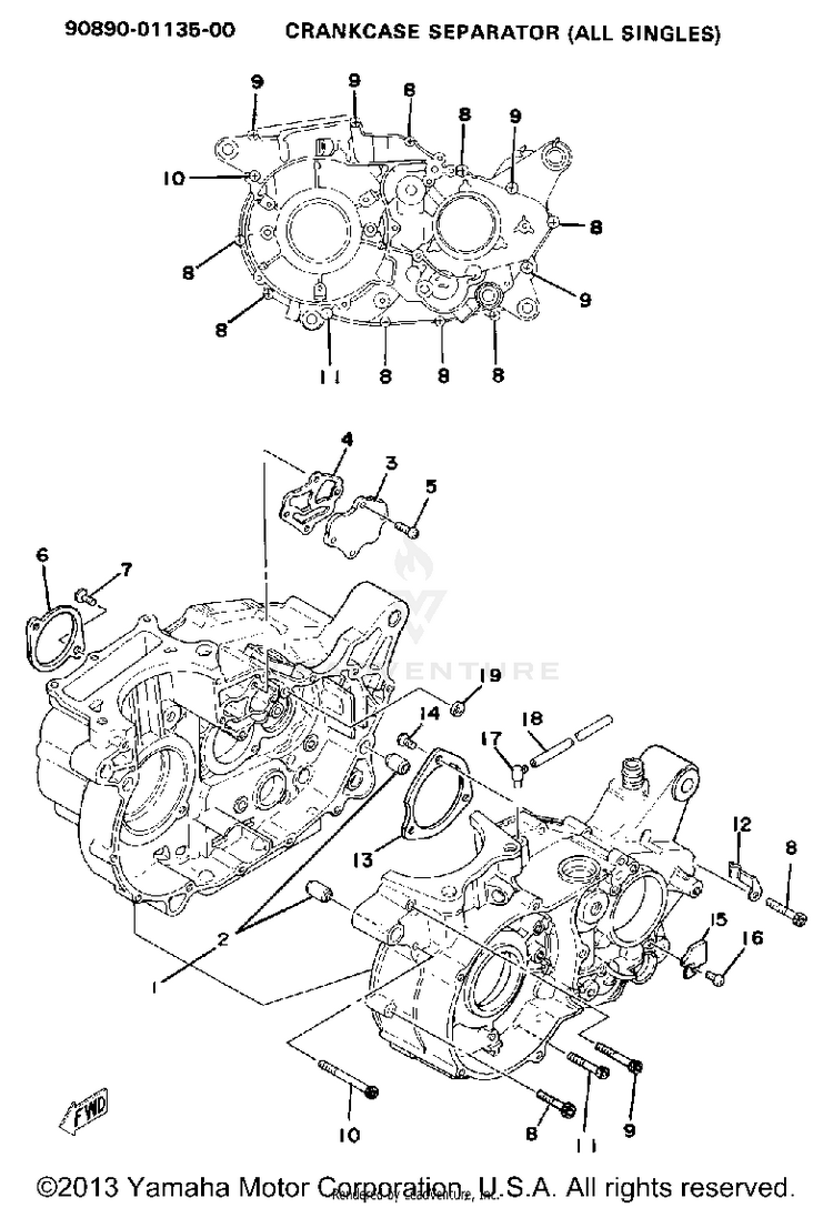 Crankcase Schematic