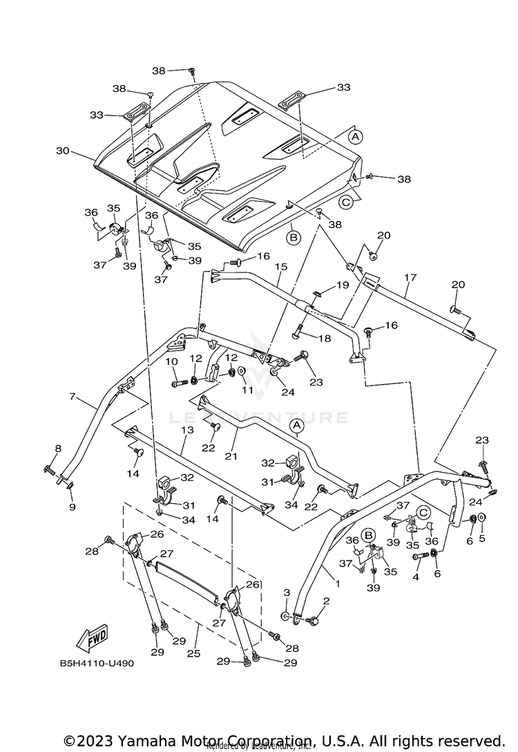 Guard 2 YXZ1000R EPS SS SE - YXZ10YESKW - 2019 Schematic