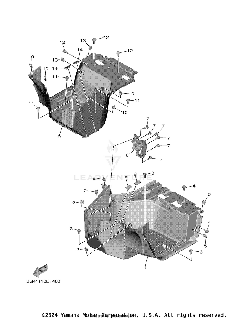 Stand Footrest Schematic