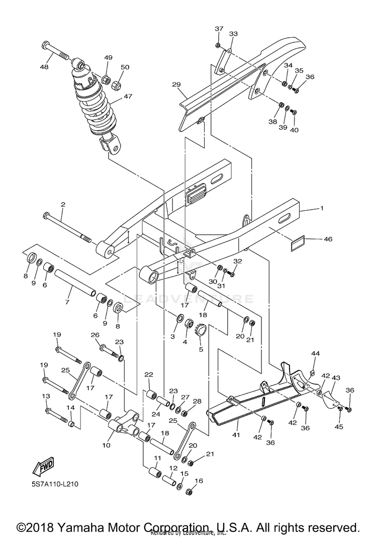 Rear Arm Suspension Schematic