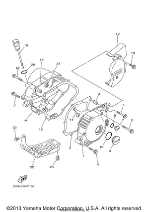 Crankcase Cover 1 Schematic