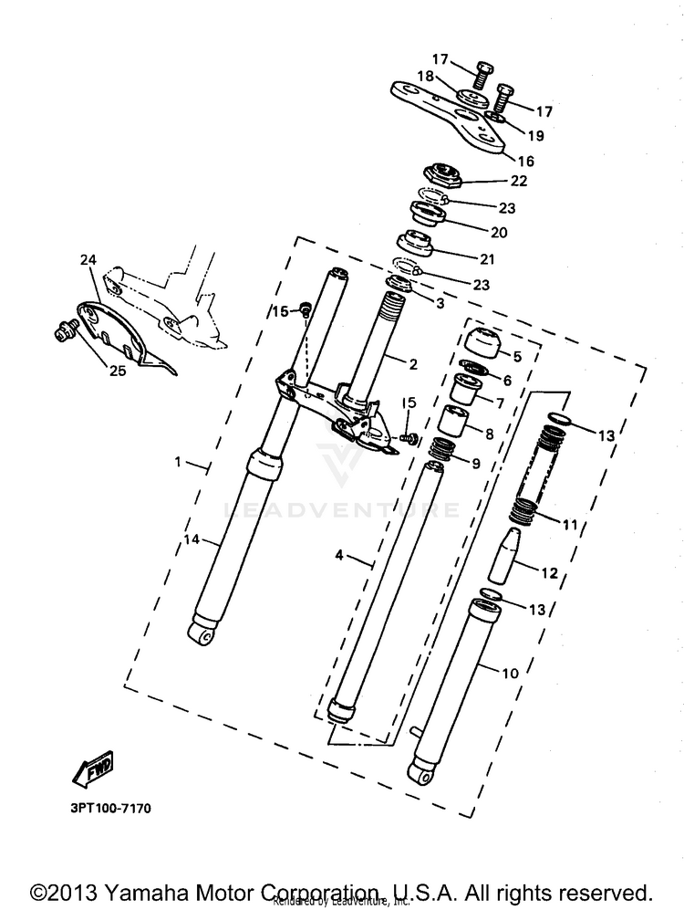 Front Fork Schematic