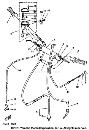 Handlebar - Cable Ytm200k Schematic
