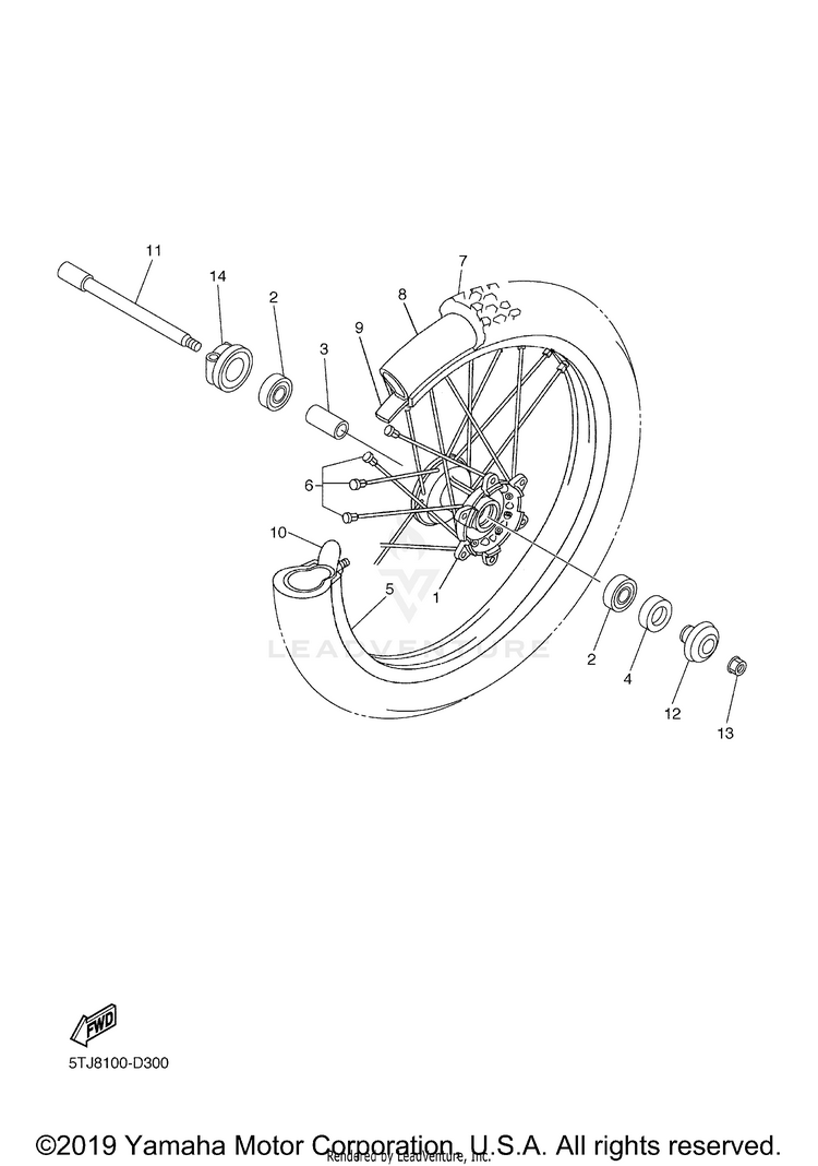 Front Wheel Schematic