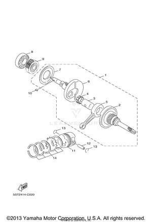 Crankshaft Piston Schematic