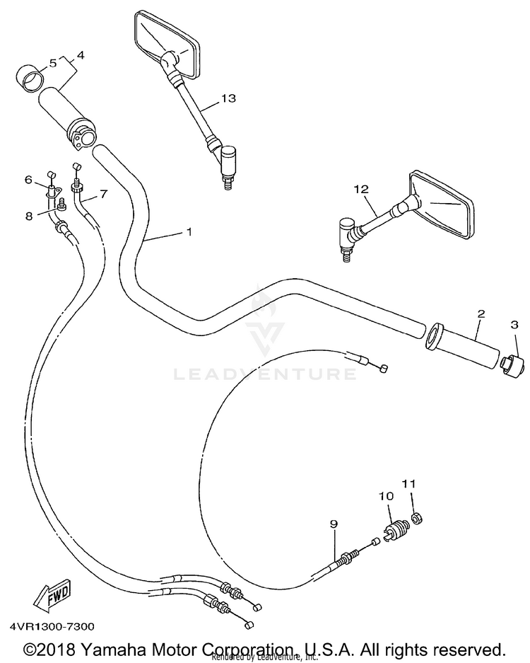 Steering Handle Cable Schematic