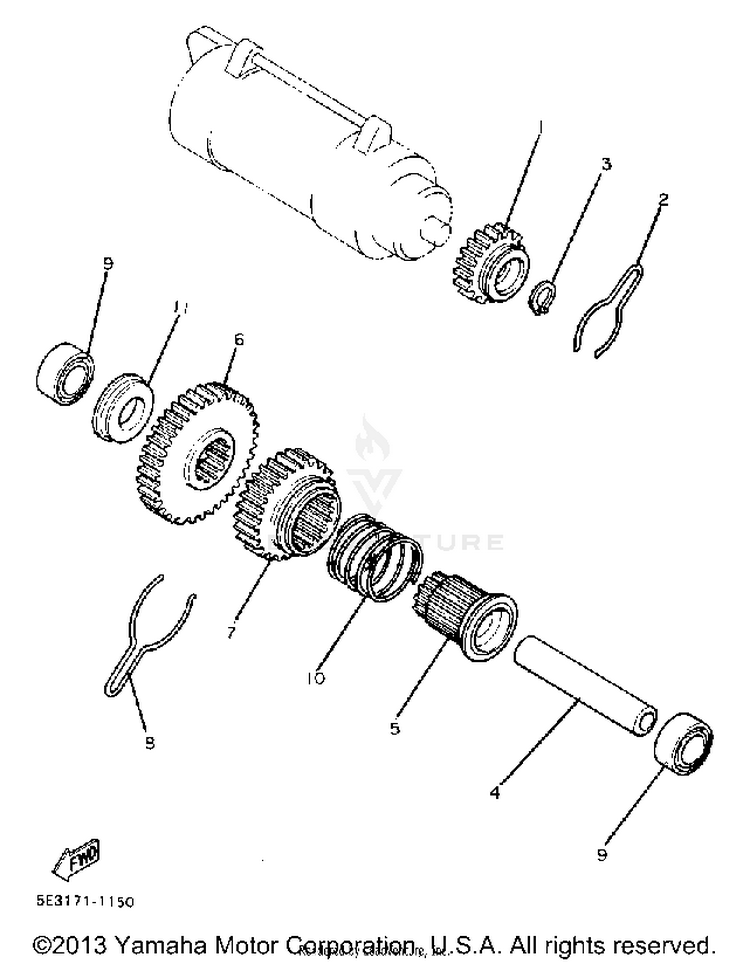Starter Clutch Schematic