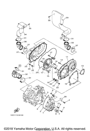 Crankcase Cover 1 Schematic