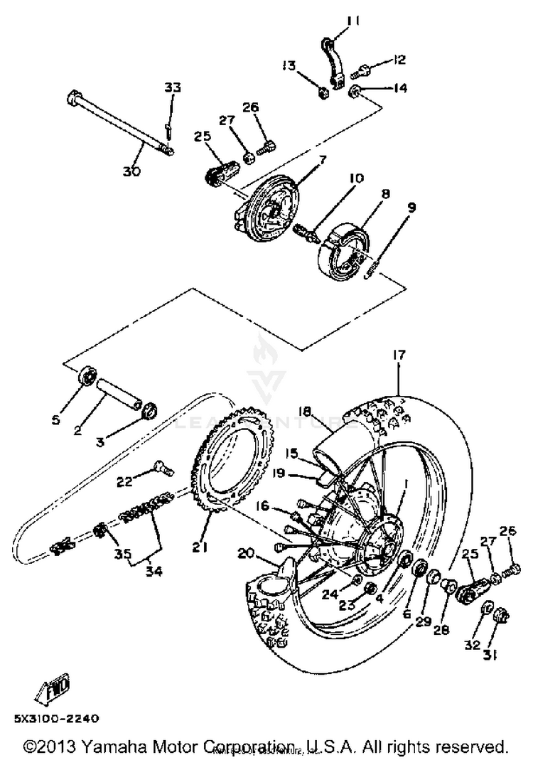 Rear Wheel Schematic