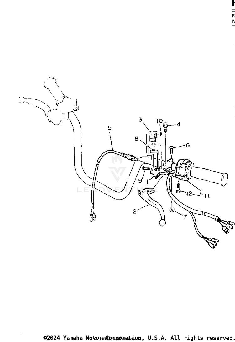 Handle Switch - Lever Schematic