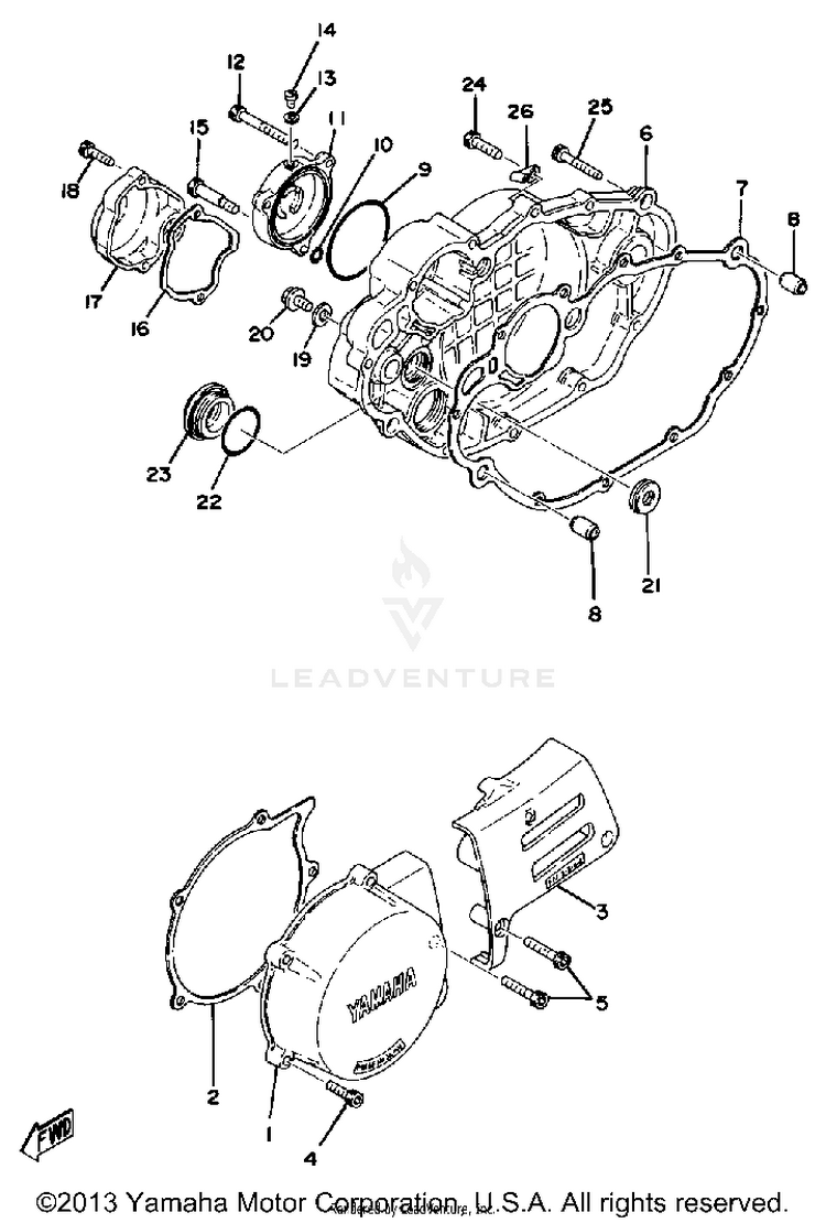Crankcase Cover Schematic