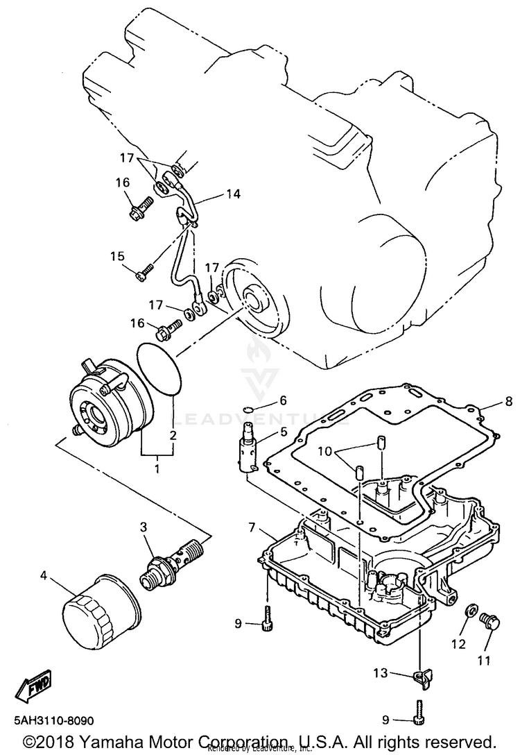 Oil Cooler Schematic