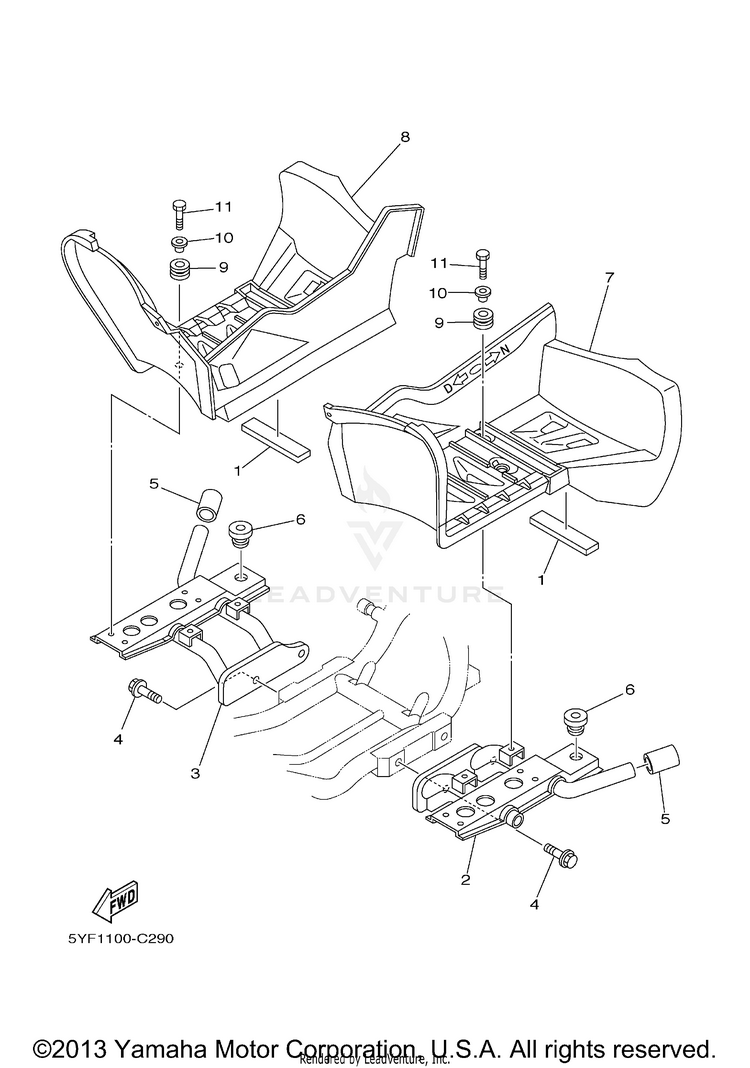 Stand Footrest Schematic