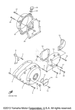 Crankcase Cover 1 Schematic