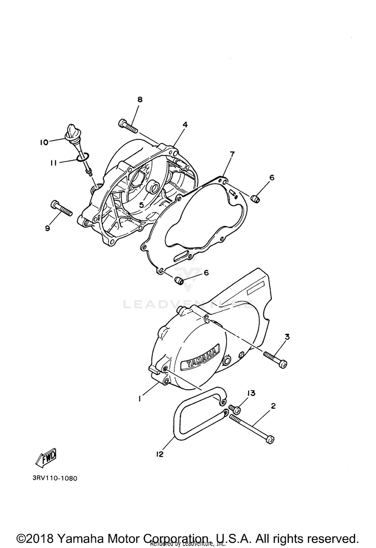 Crankcase Cover 1 Schematic