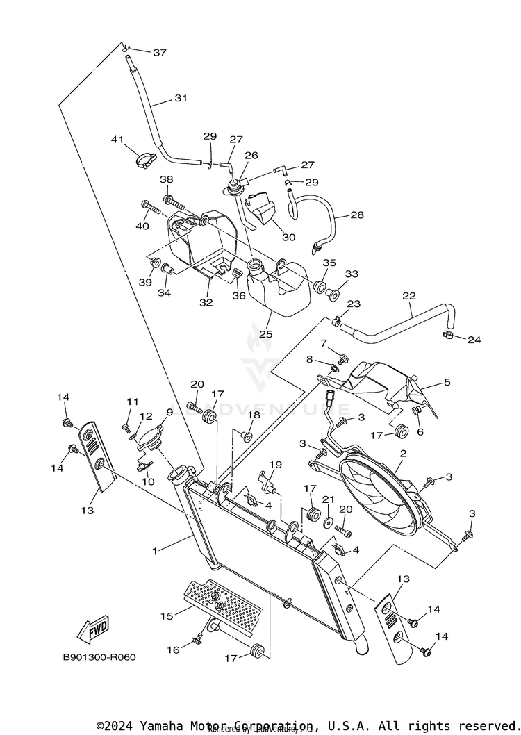 Radiator Hose Schematic
