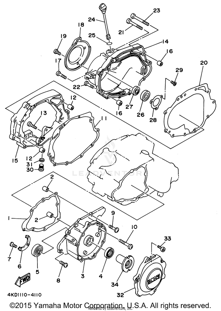 Crankcase Cover 1 Schematic