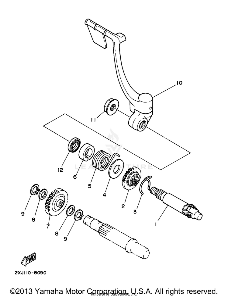 Starter BLASTER - YFS200J - 1997 Schematic