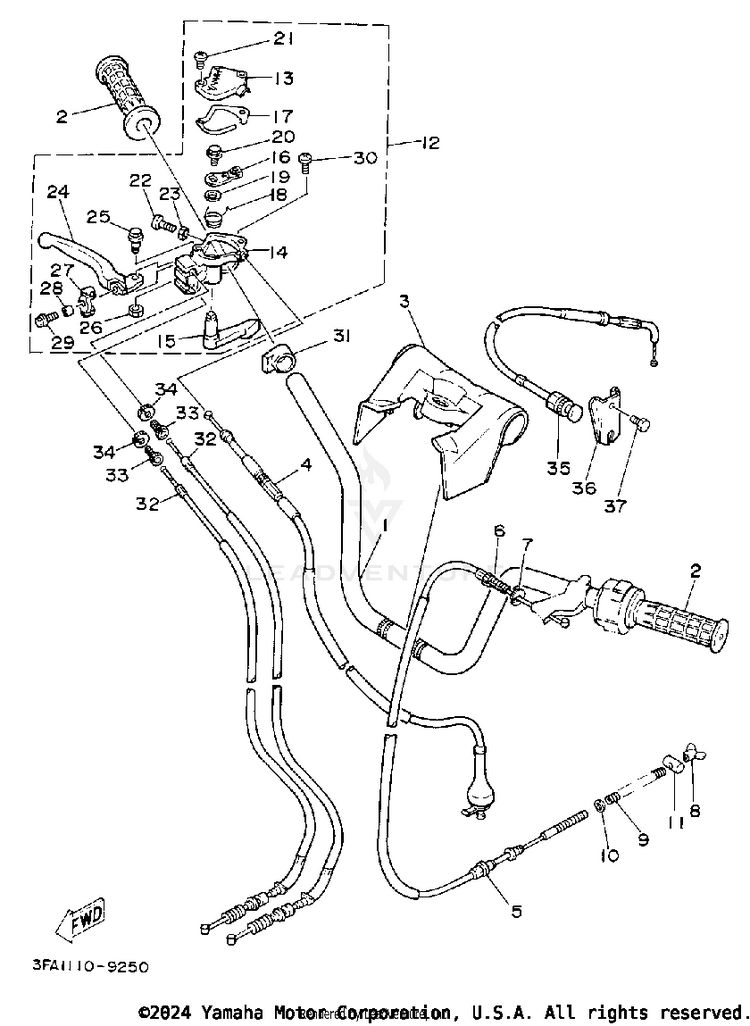 Handlebar-Cable Schematic