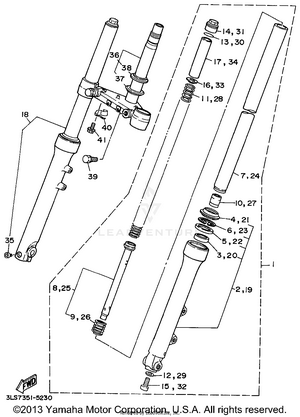 Front Fork Schematic