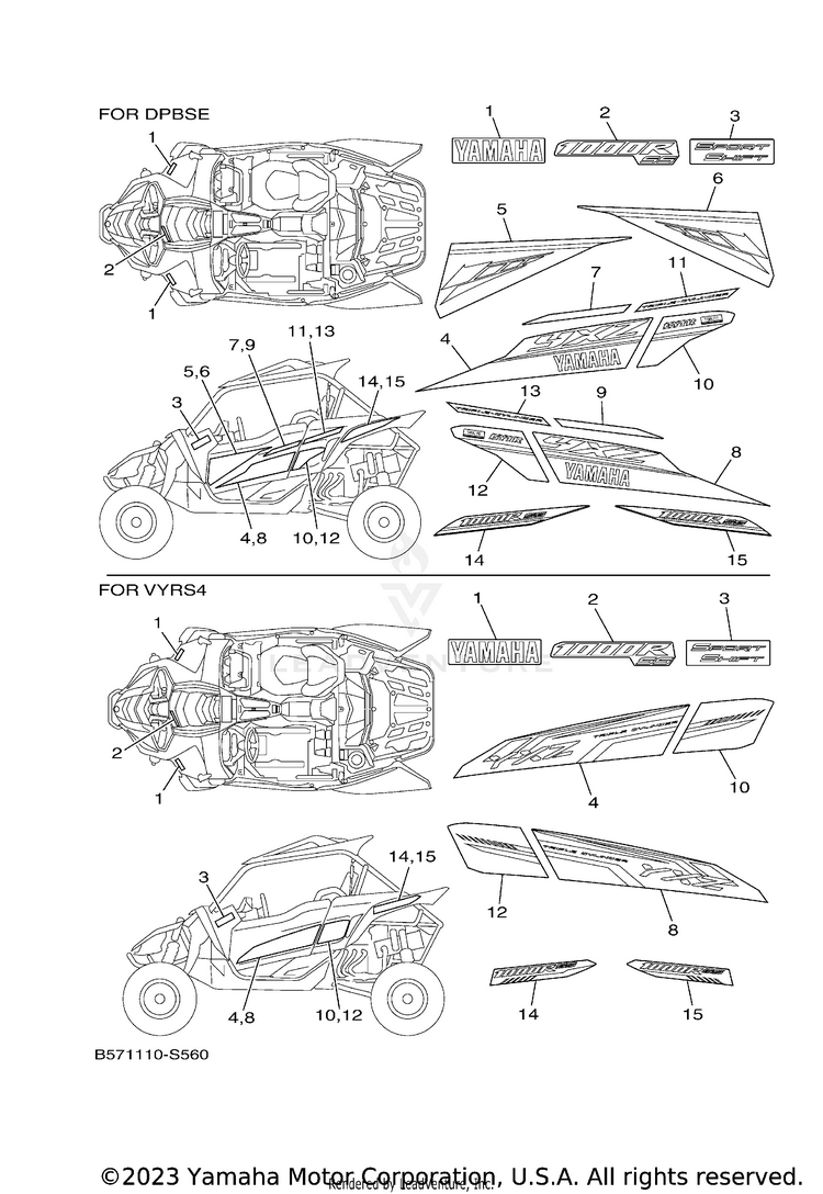 Graphics YXZ1000R EPS SS - YXZ10YEXHL - 2017 Schematic