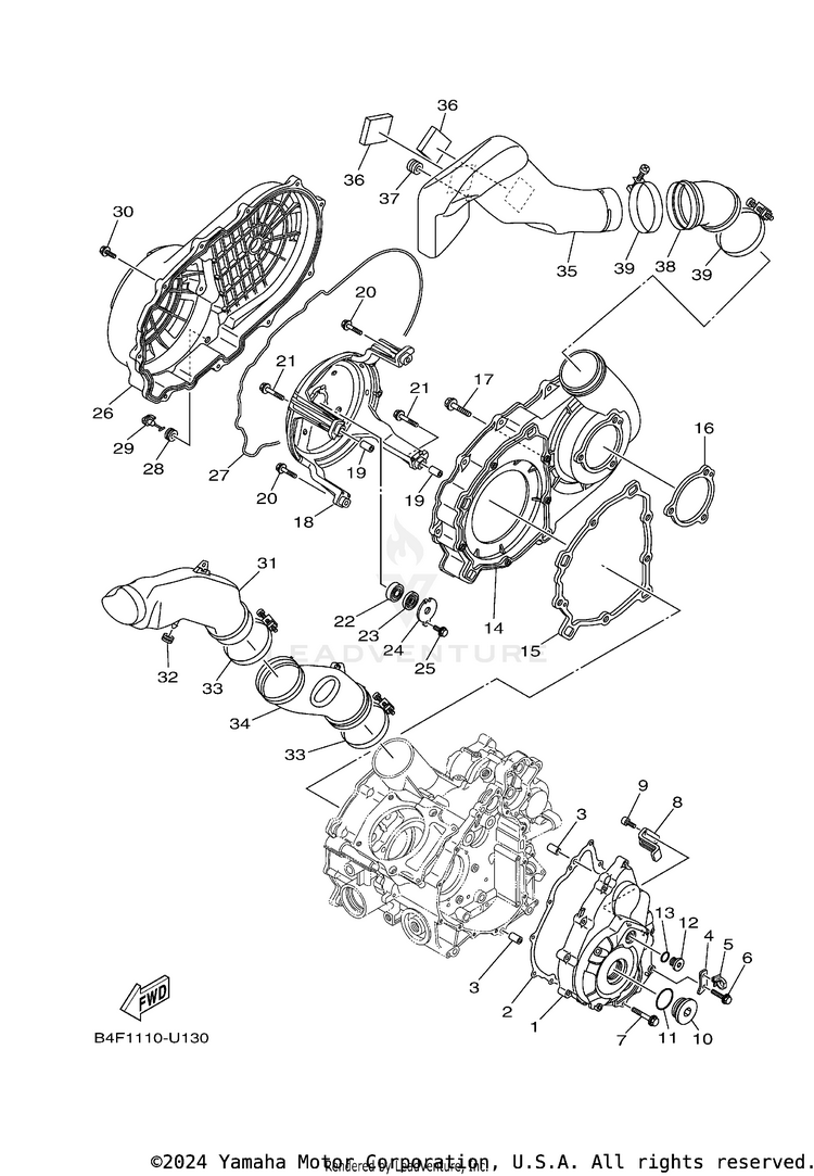 Crankcase Cover 1 Schematic
