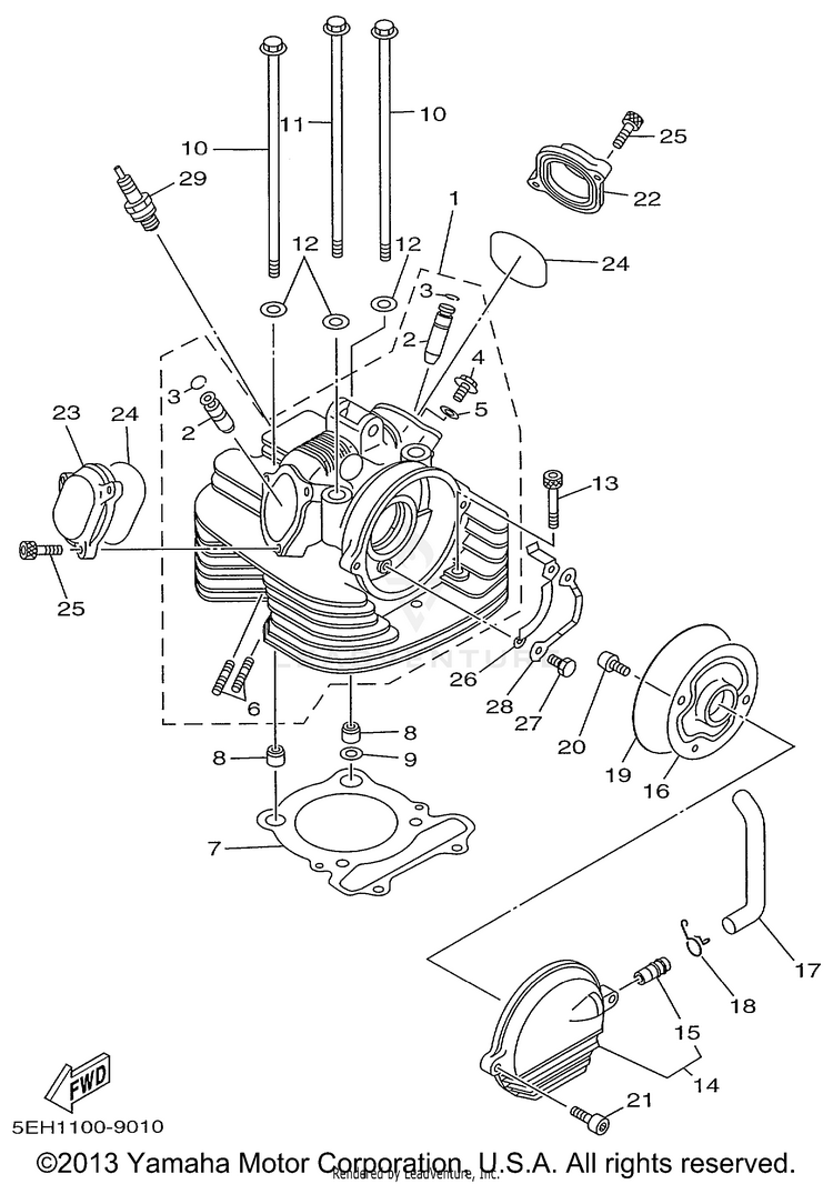 Cylinder Head Schematic