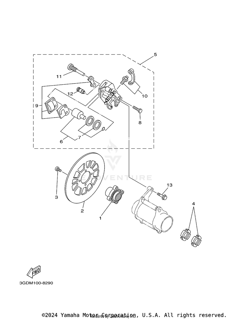 Rear Brake Schematic