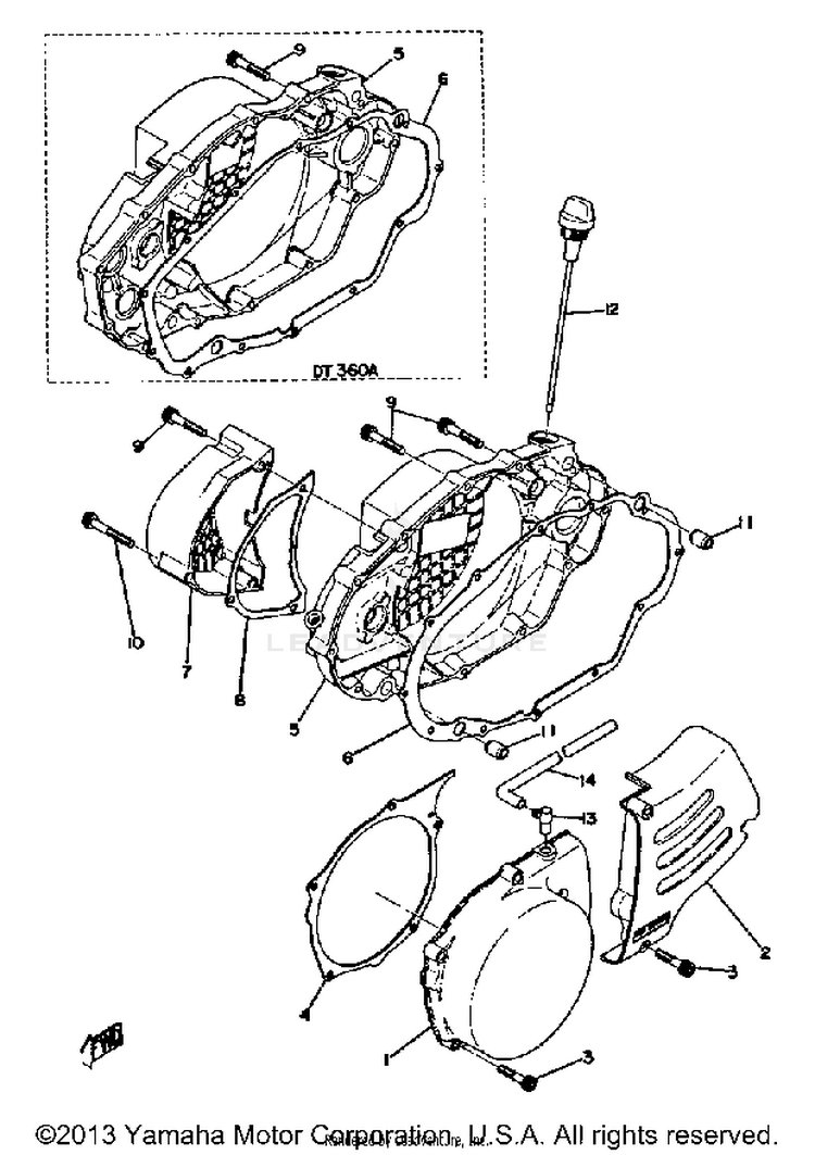 Crankcase Cover Schematic
