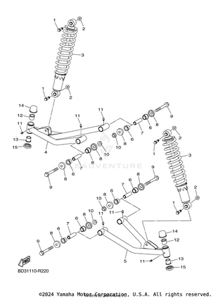 Front Suspension & Wheel Schematic