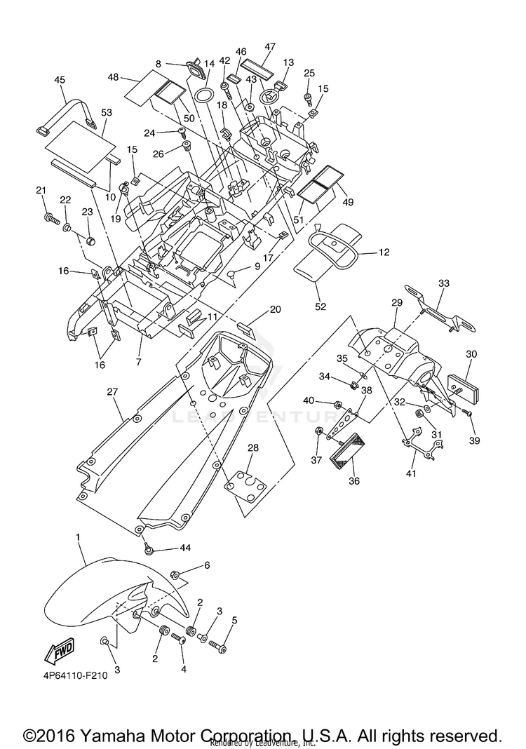 Fender YZFR6S - YZFR6SYCB - 2009 Schematic