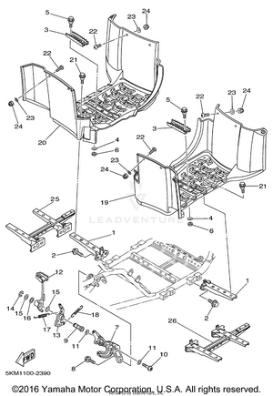 Stand Footrest Schematic