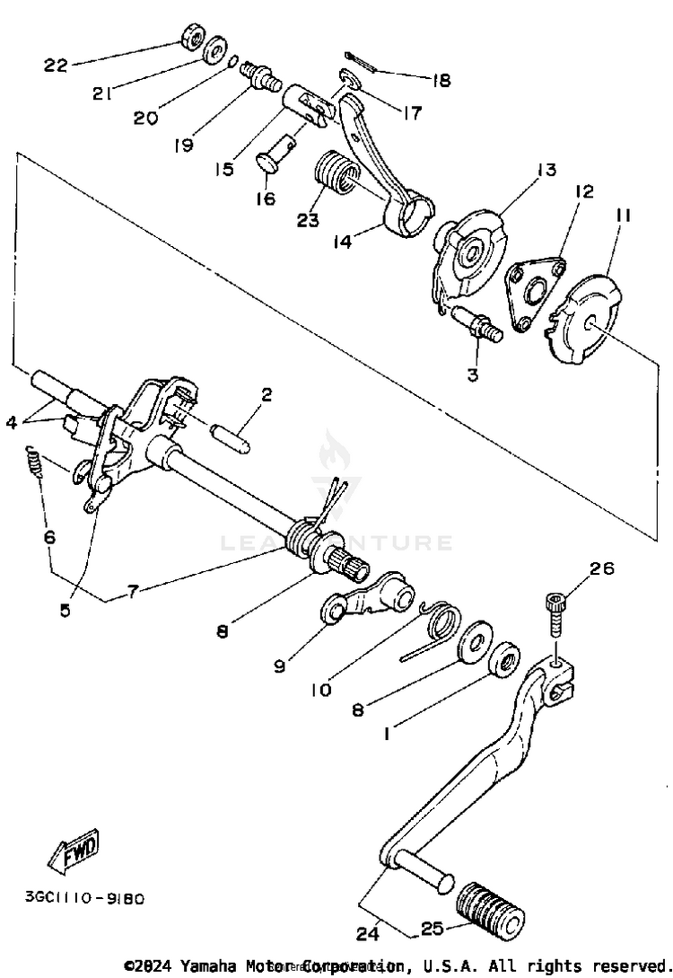 Shift Shaft Schematic