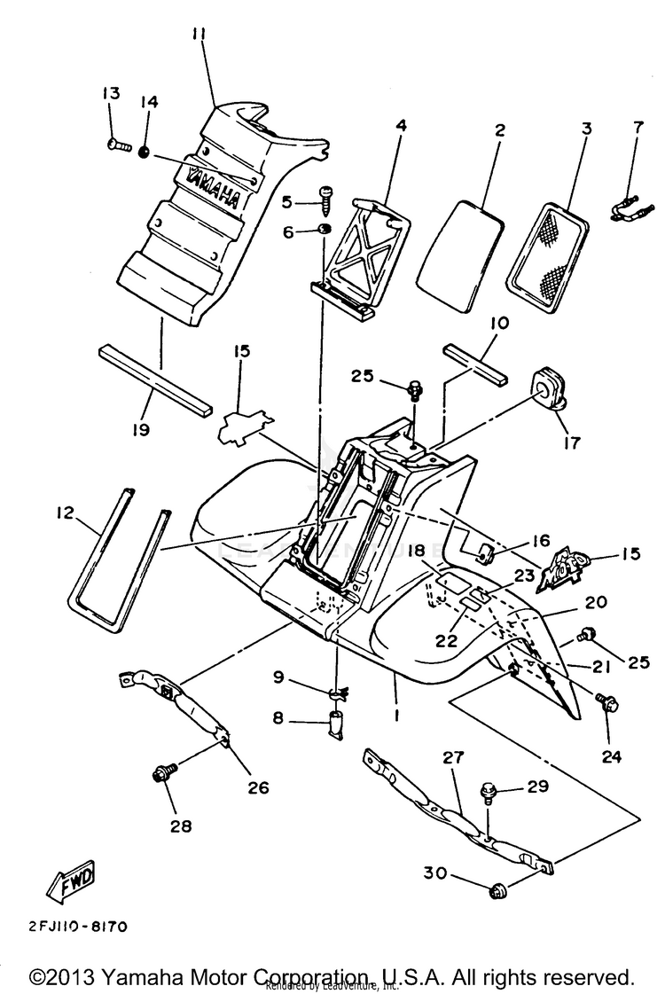 Front Fender Schematic
