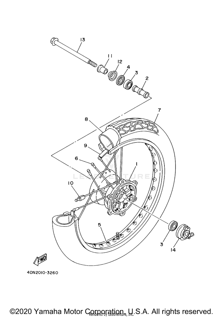 Front Wheel Schematic