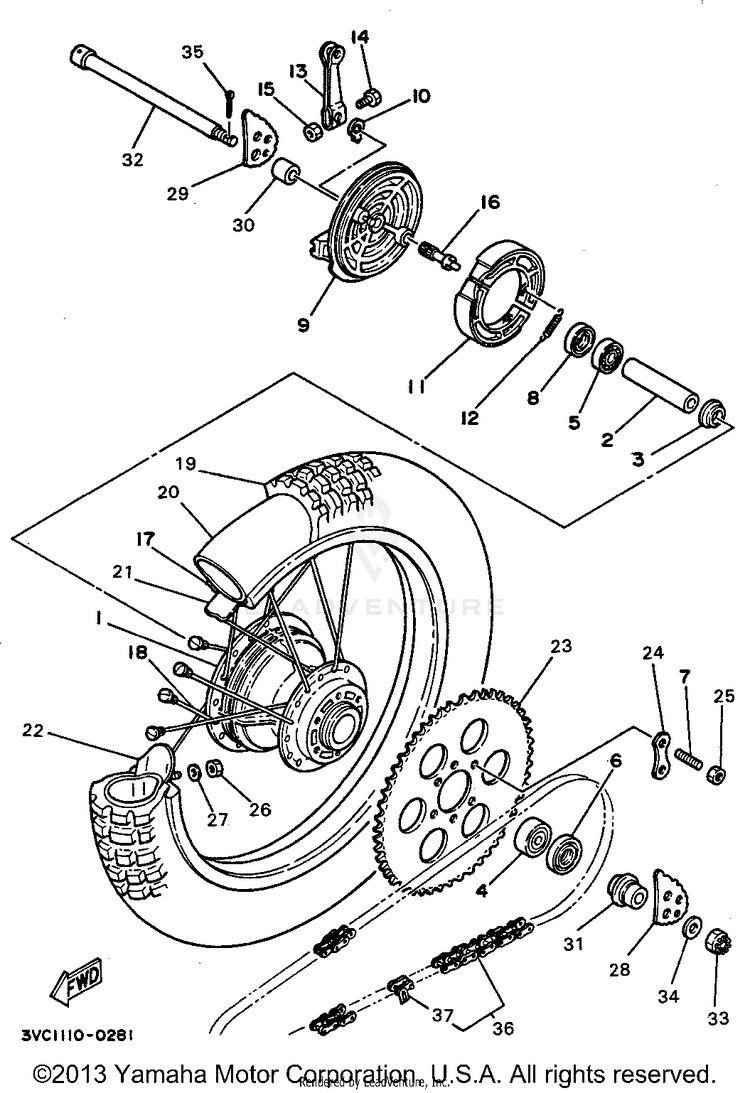Rear Wheel Schematic