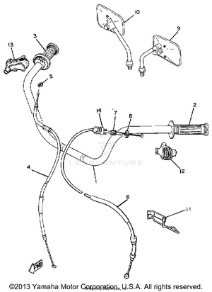 Handlebar Cable Schematic
