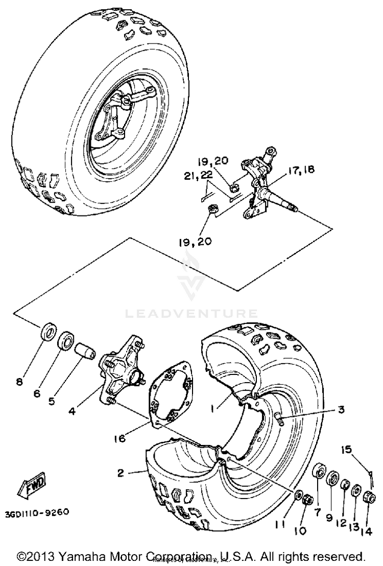 Front Wheel Schematic