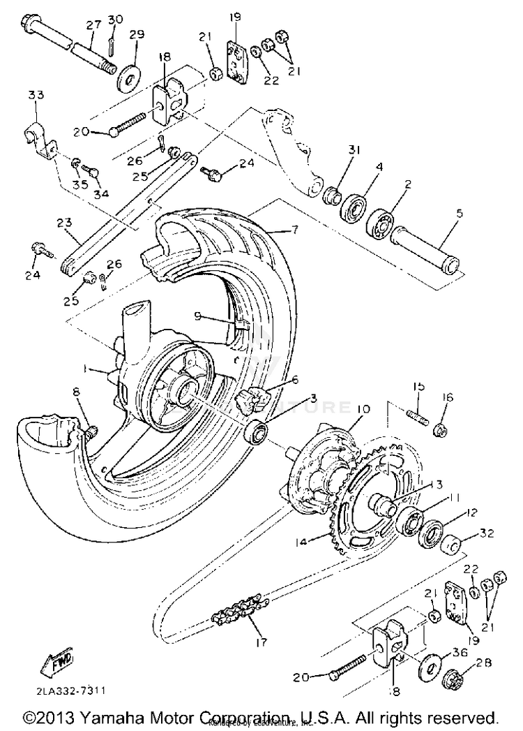 Rear Wheel Schematic