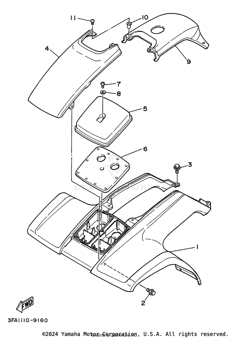 Front Fender Schematic