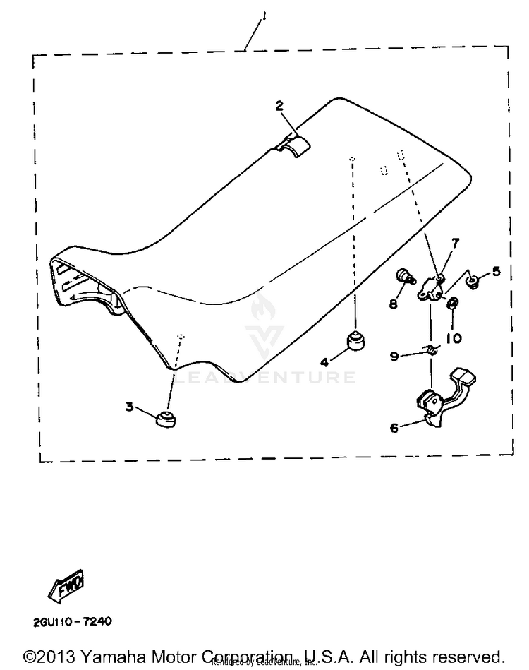 Seat BANSHEE - YFZ350G_MN - 1995 Schematic