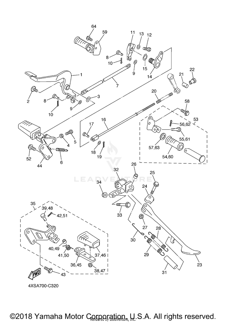 Stand Footrest Schematic