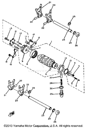 Shift Cam Fork Schematic