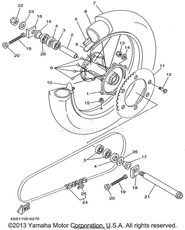 Rear Wheel Schematic
