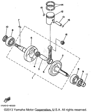 Crankshaft - Piston Schematic