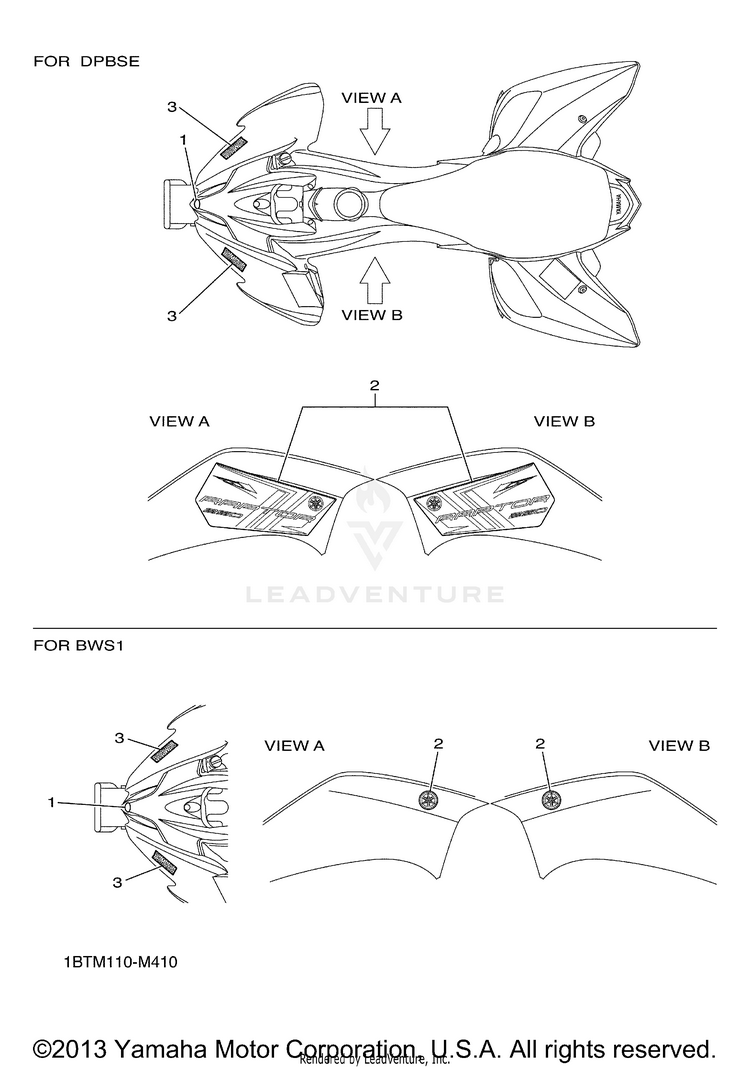 Graphics RAPTOR 250 - YFM25RDL - 2013 Schematic